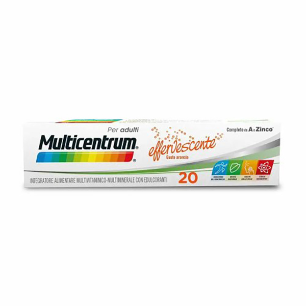 Farbene.shop | Multicentrum Adulti 20 Compresse Effervescenti