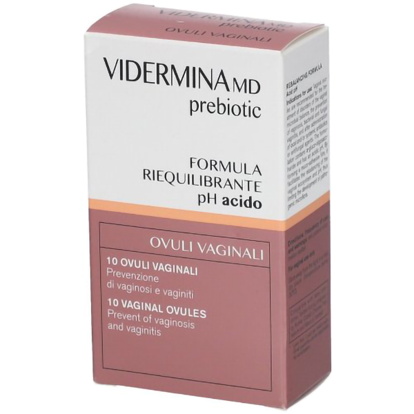 Farbene.shop | Vidermina MD Prebiotic Ovuli Vaginali 10 pezzi