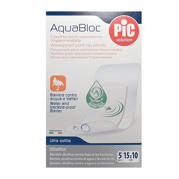 Farbene.shop | CEROTTO PIC AQUABLOC CM10X15 ANTIBATTERICO 5 PEZZI