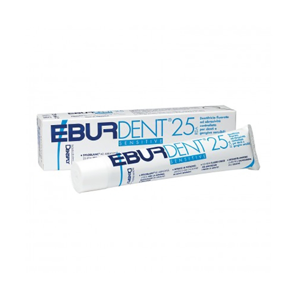 Farbene.shop | EBURDENT 25RDA SENSITIVE DENTIFRICIO AD ABRASIVITA' CONTROLLATA PER DENTI E GENGIVE SENSIBILI 75 ML