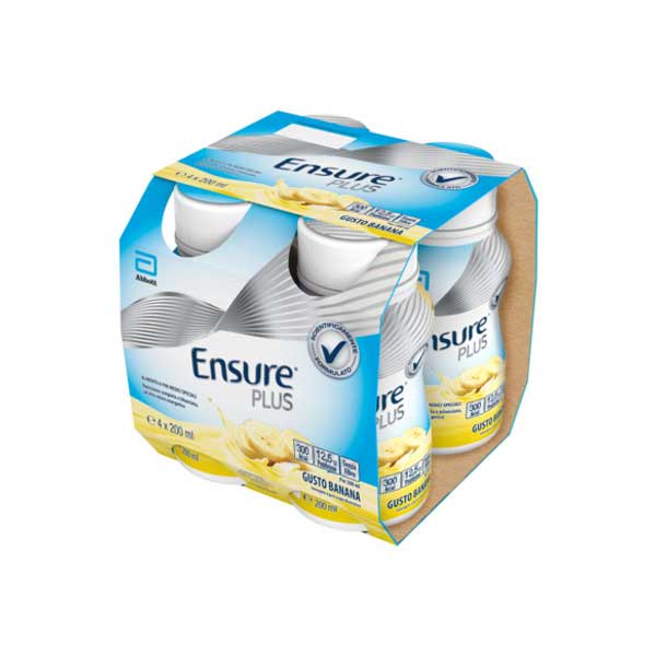 Farbene.shop | ENSURE PLUS BANANA 4 BOTTIGLIE DA 200 ML