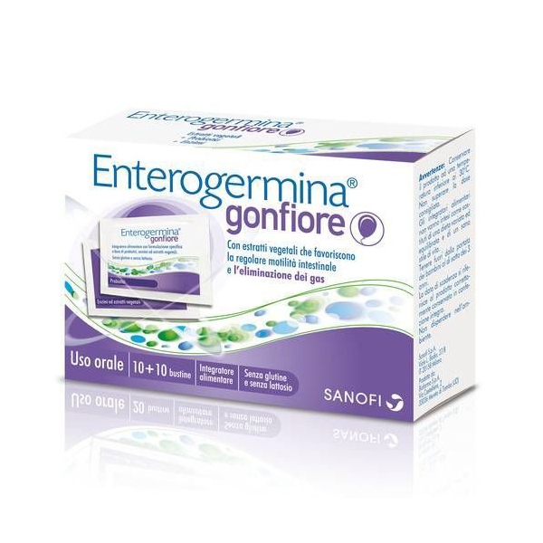 Farbene.shop | Enterogermina Gonfiore 10 bustine bipartite