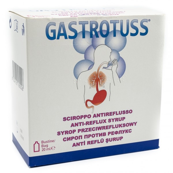 Farbene.shop | Sciroppo antireflusso Gastrotuss 25 bustine monodose 20 ML