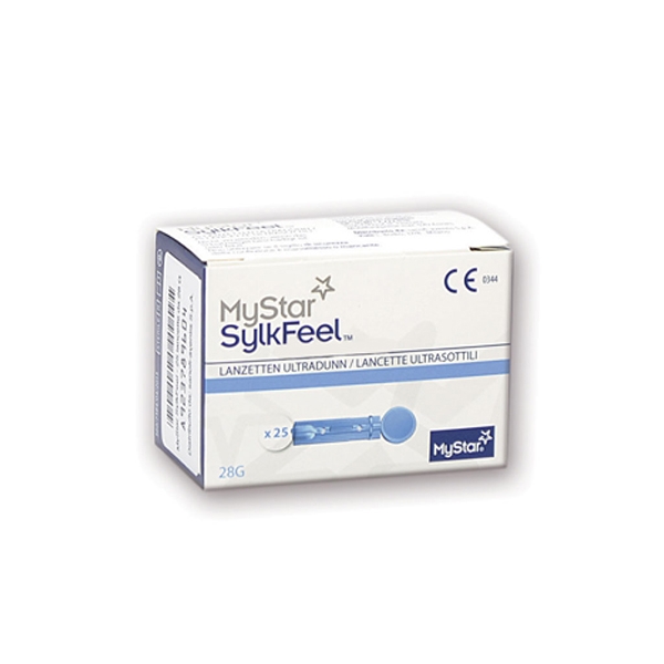 Farbene.shop | LANCETTE PUNGIDITO MYSTAR SYLKFEEL LANCETS 50 PEZZI 28 GAUGE