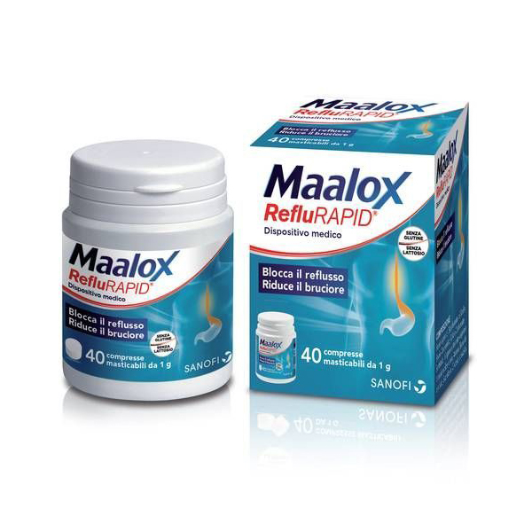 Farbene.shop | MAALOX REFLURAPID 40 COMPRESSE MASTICABILI