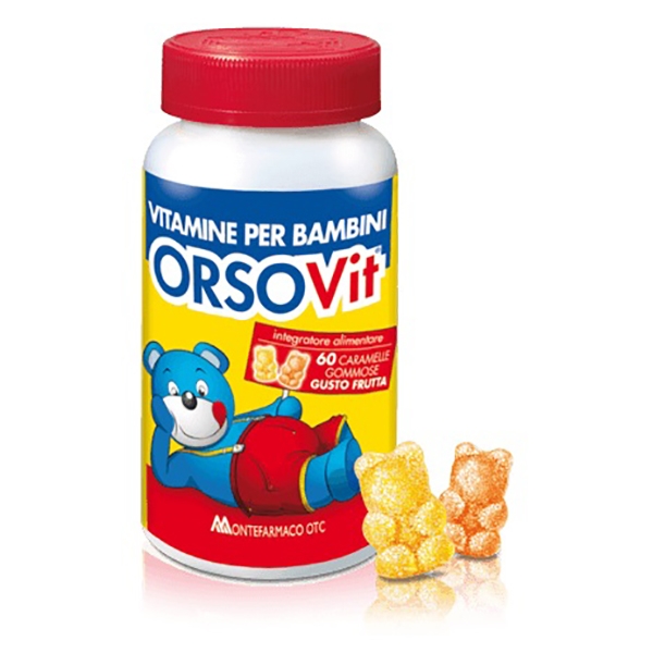 Farbene.shop | Montefarmaco ORSOVIT caramelle gommose Vitamina B senza glutine 60 pezzi