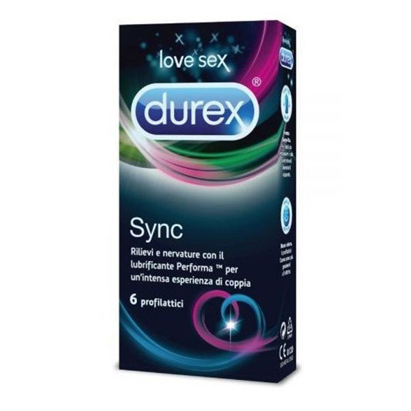 Farbene.shop | Profilattico Durex Sync 6 Pezzi