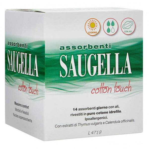 Farbene.shop | SAUGELLA COTTON TOUCH ASSORBENTI NOTTE 12 PEZZI