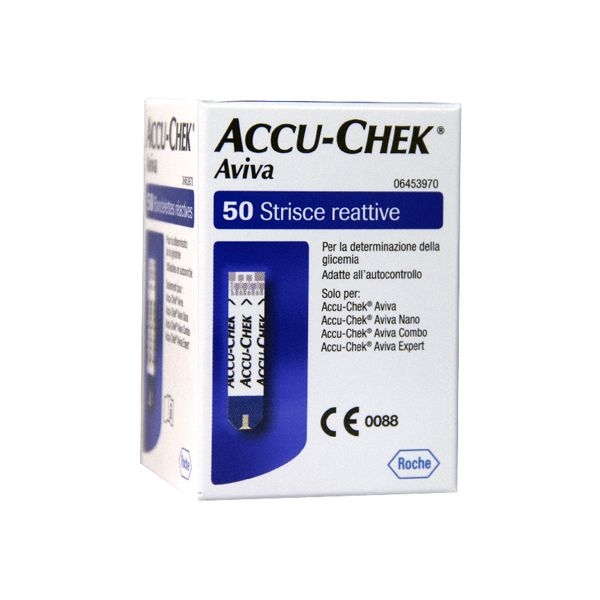 Farbene.shop | STRISCE MISURAZIONE GLICEMIA ACCU-CHEK AVIVA BRK RETAIL 50 PEZZI