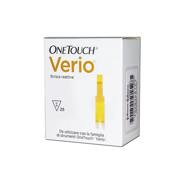 Farbene.shop | STRISCE MISURAZIONE GLICEMIA ONETOUCH VERIO 25 PEZZI
