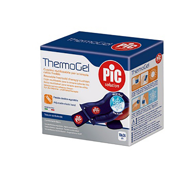 Farbene.shop | THERMOGEL CUSCINO TERAPIA CALDO FREDDO 10X26 CM CON FASCIA ELASTICA