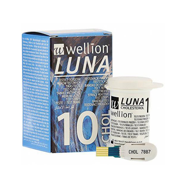 Farbene.shop |WELLION LUNA 10 STRIPS STRISCE PER MISURAZIONE COLESTEROLOTRIPS 10 PEZZI