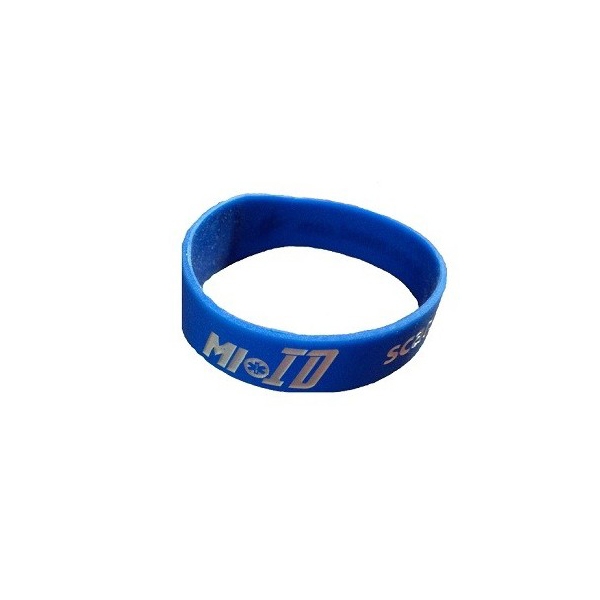 Farbene.shop | BRACCIALE SALVAVITA MIOID IN SILICONE BLU L