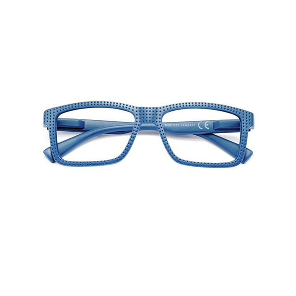Farbene.shop | Twins Gold Style Blu Occhiale da lettura premontato +1,00