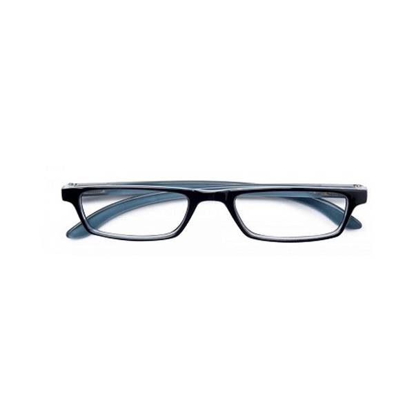 Farbene.shop | Twins Silver Trendy Nero/Blu Occhiale premontato +1,00