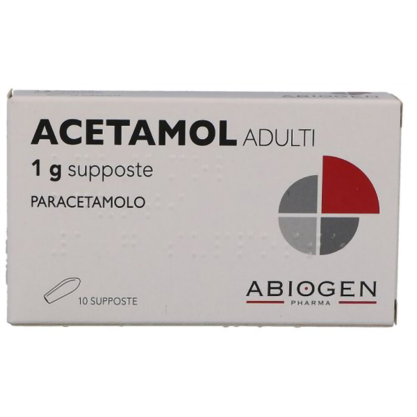 Farbene.shop | Acetamol Adulti 10 Supposte 1g