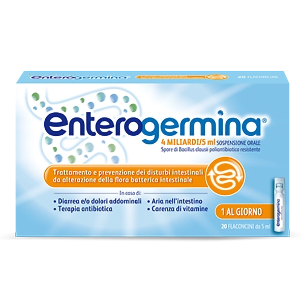 Farbene.shop | Enterogermina sospensione orale 4 mld 20 flaconcini