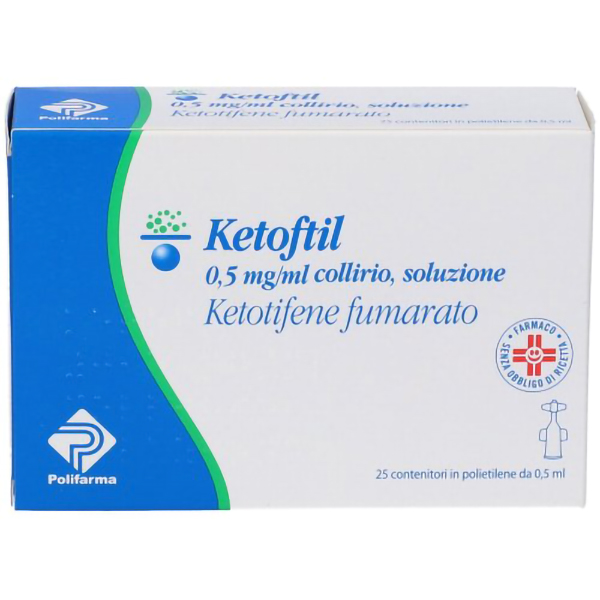 Farbene.shop | Ketoftil Collirio 0,05% Soluzione, 25 Contenitori monodose
