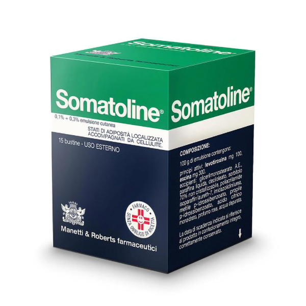Farbene.shop | Somatoline Crema Anticellulite 0,1% + 0,3%, 15 Bustine