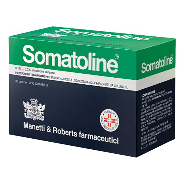 Farbene.shop | Somatoline Crema Anticellulite 0,1% + 0,3% Emulsione Cutanea 30 Bustine