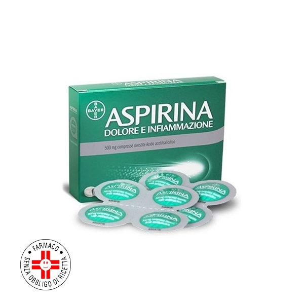 Farbene.shop | ASPIRINA DOLORE E INFIAMMAZIONE*8 cpr riv 500 mg