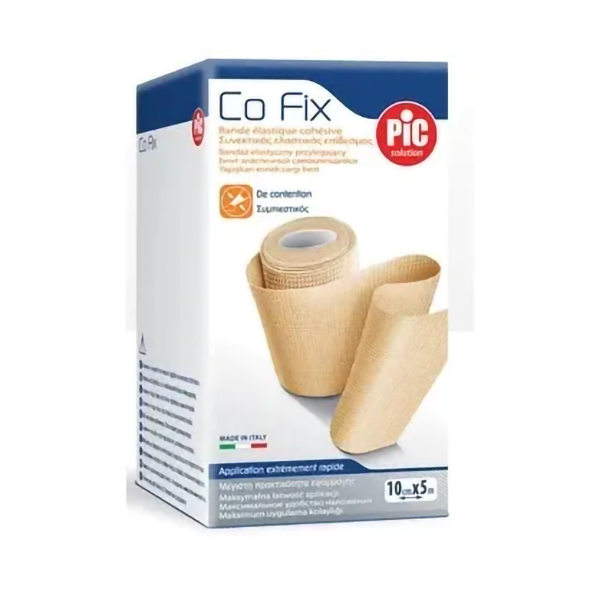 Benda Elastica Pic Co Fix Autoadesiva 10x5cm Medium Astuccio-0