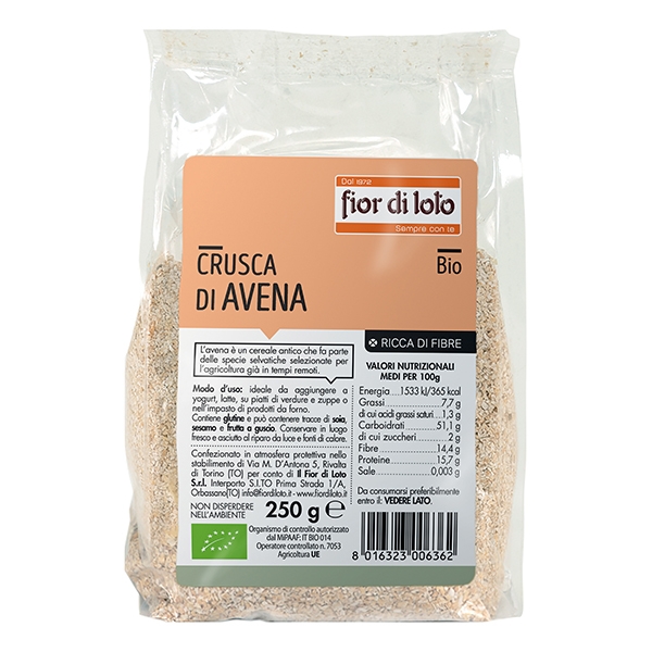 Farbene.shop | CRUSCA AVENA BIO 250 G