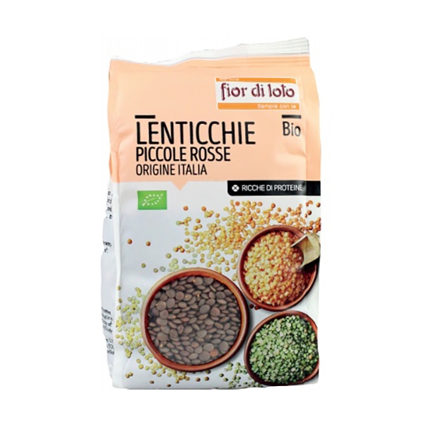 Farbene.shop | LENTICCHIE PICCOLE ROSSE ITALIA BIO 400 G