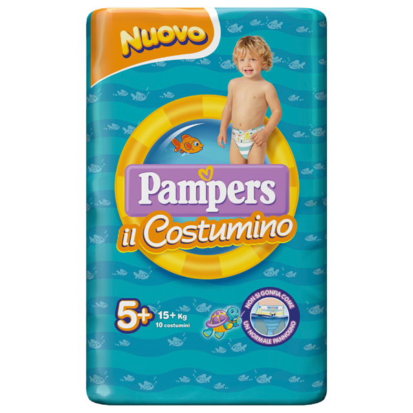 Farbene.shop | PAMPERS COSTUMINO CP 10 TG 5+ TG 5+ 10 PEZZI