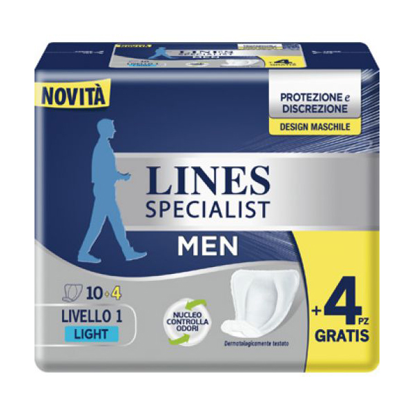 Farbene.shop | PANNOLONI LINES SPECIALIST MEN LIVELLO 1 14 PEZZI