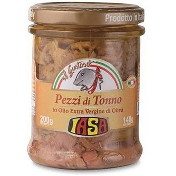 PEZZI DI TONNO ALL'OLIO EXTRAVERGINE DI OLIVA 200 G-0