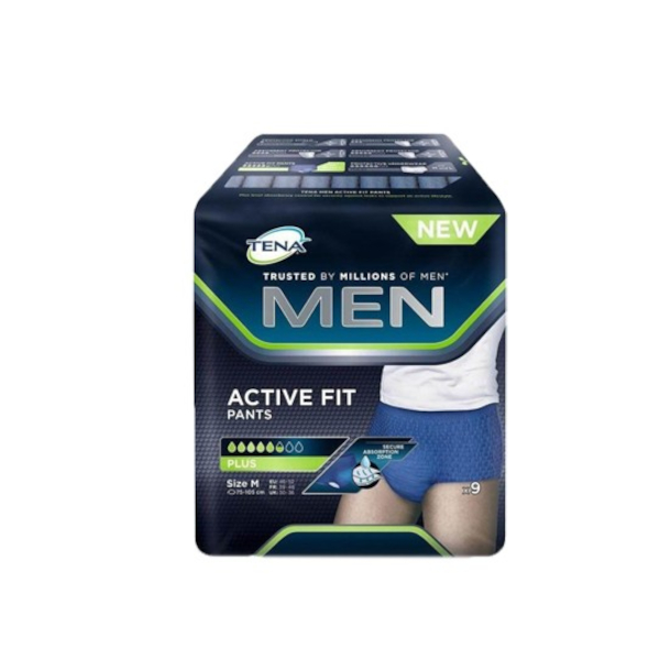 Farbene.shop | Tena Men Pants Active Fit Taglia M 9 Pezzi