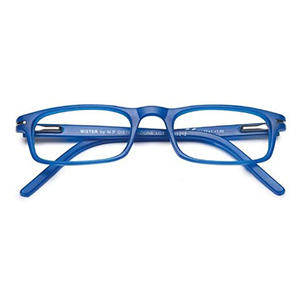Farbene.shop | Twins Silver Mister Blu Occhiali da lettura +3