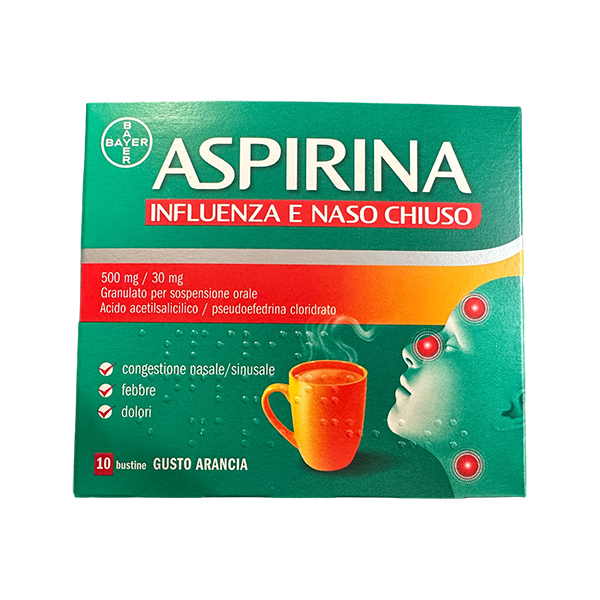 Farbene.shop | Aspirina Influenza e Naso Chiuso 10 Buste