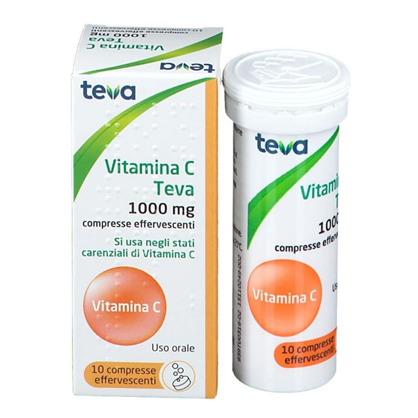 Farbene.shop | Teva Vitamina C 1000 10 Compresse Effervescenti
