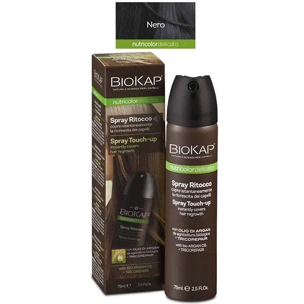 Farbene.shop | BIOS LINE BIOKAP NUTRIDEL SPRAY RITOCCO CASTANO SCURO 75 MLL