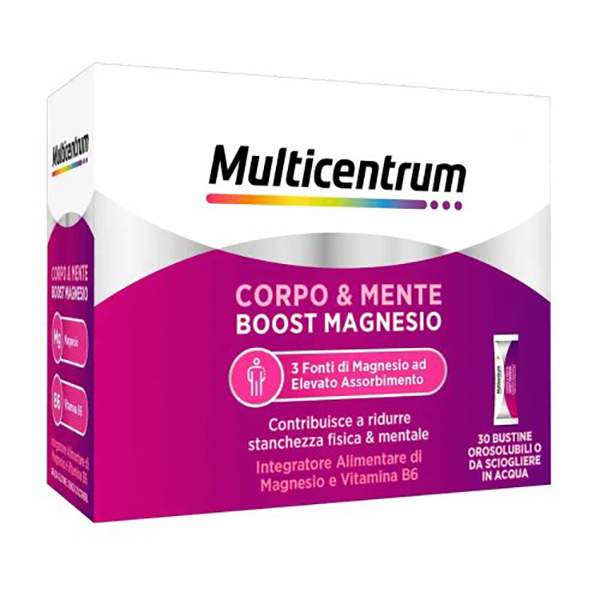 Farbene.shop | Multicentrum Corpo & Mente Boost Magnesio 30 Bustine