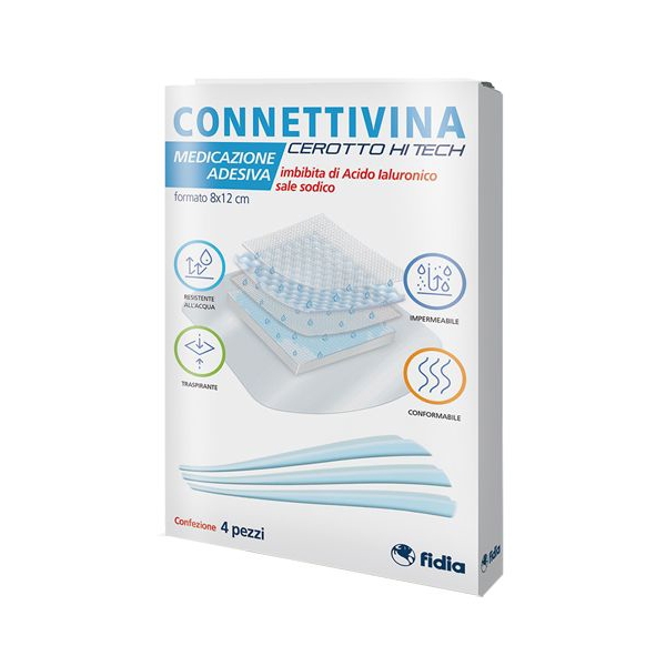 Farbene.shop | CEROTTO CONNETTIVINA HITECH 8 X 12 CM 4 PEZZI