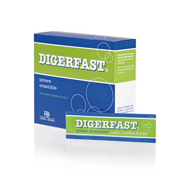 Farmaderma Digerfast Polvere Orosolubile, 24 Bustine-0