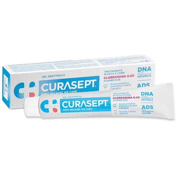 Curasept Gel Dentifricio Clorexidina 0.05 ADS+DNA 75ml-0