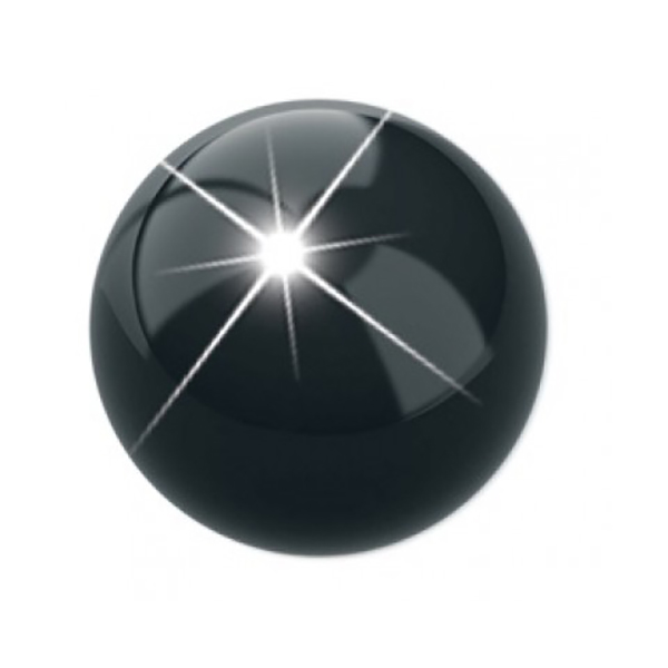 Farbene.shop | Pre Orecchino Pallina Nera 4 mm
