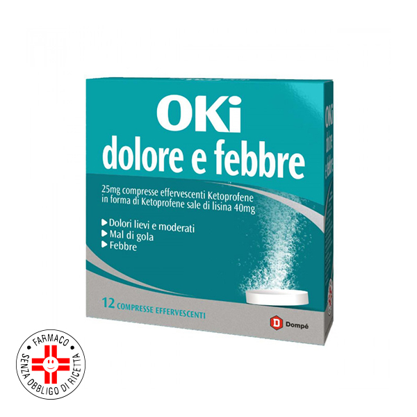 Farbene.shop | OKI DOLORE E FEBBRE*12 cpr eff 25 mg