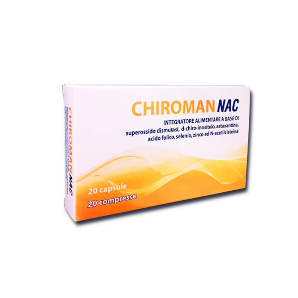 Farbene.shop | CHIROMAN NAC 20 COMPRESSE BIANCHE + 20 COMPRESSE GIALLE