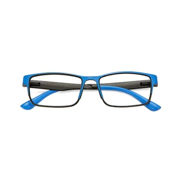 Farbene.shop | Twins Silver Nashville Blu Occhiale da lettura premontato +3,50
