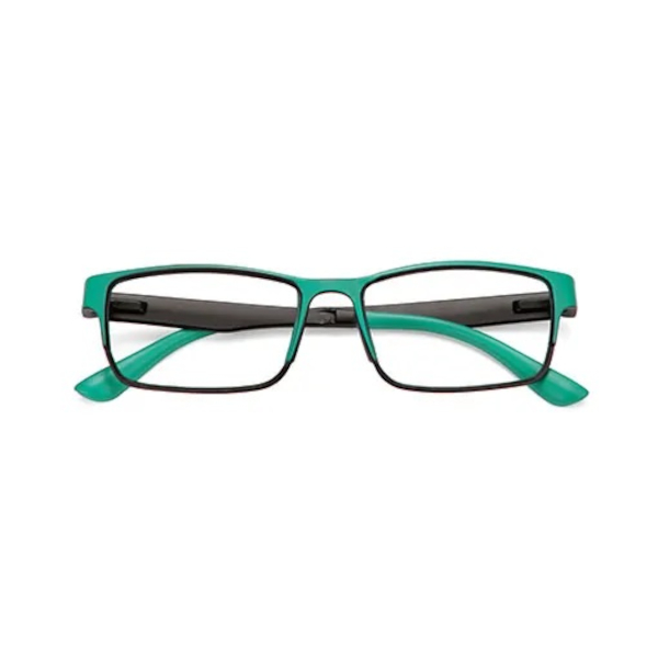 Farbene.shop | Twins Silver Nashville Verde Occhiale da lettura premontato +1,00