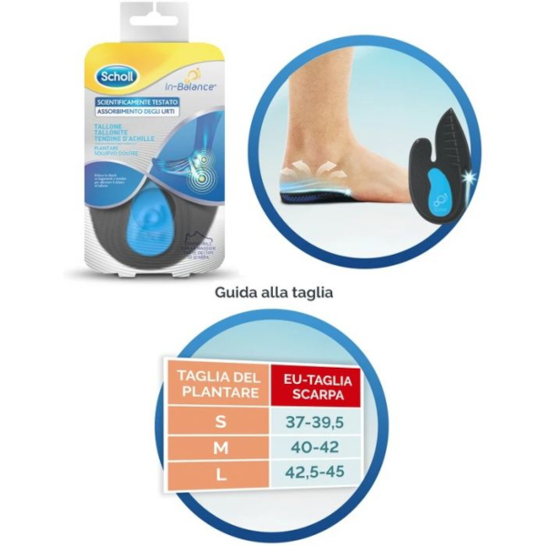 Farbene.shop | SCHOLL PLANTARE TALLONE M 2 PEZZI