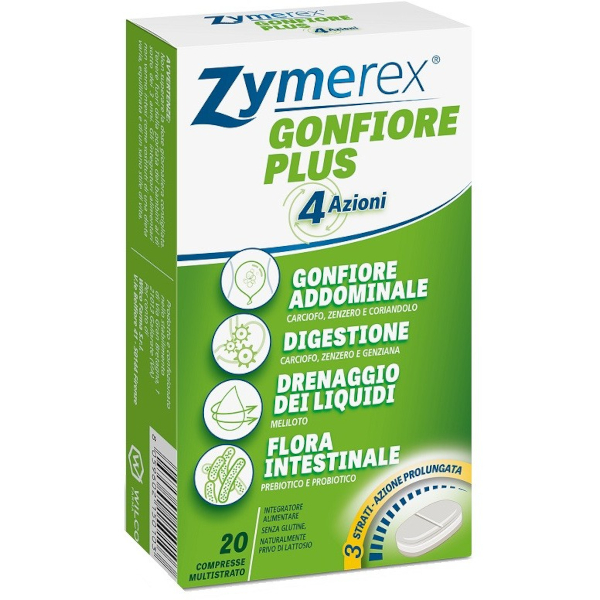 Farbene.shop | ZYMEREX GONFIORE PLUS 20 COMPRESSE