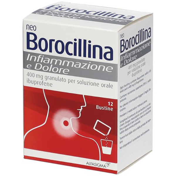 Farbene.shop | Neoborocillina Infiammazione e Dolore 12 bustine