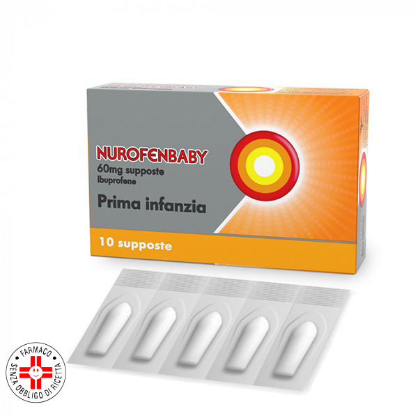 Farbene.shop | NUROFENBABY*10 supp 60 mg prima infanzia
