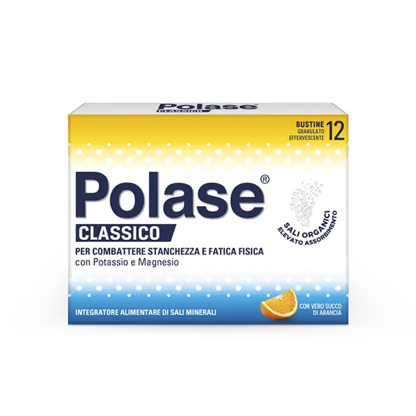 Farbene.shop | Polase Classico Magnesio E Potassio Integratore Alimentare Sali Minerali Gusto Arancia 12 Bustine